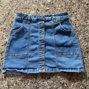 jean skirt
